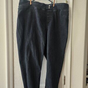 Terra & Sky Black Wash Jeggings size 1X